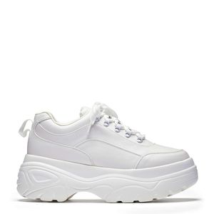 Koi Footwear Jennie striker white chunky bubble trainers 10